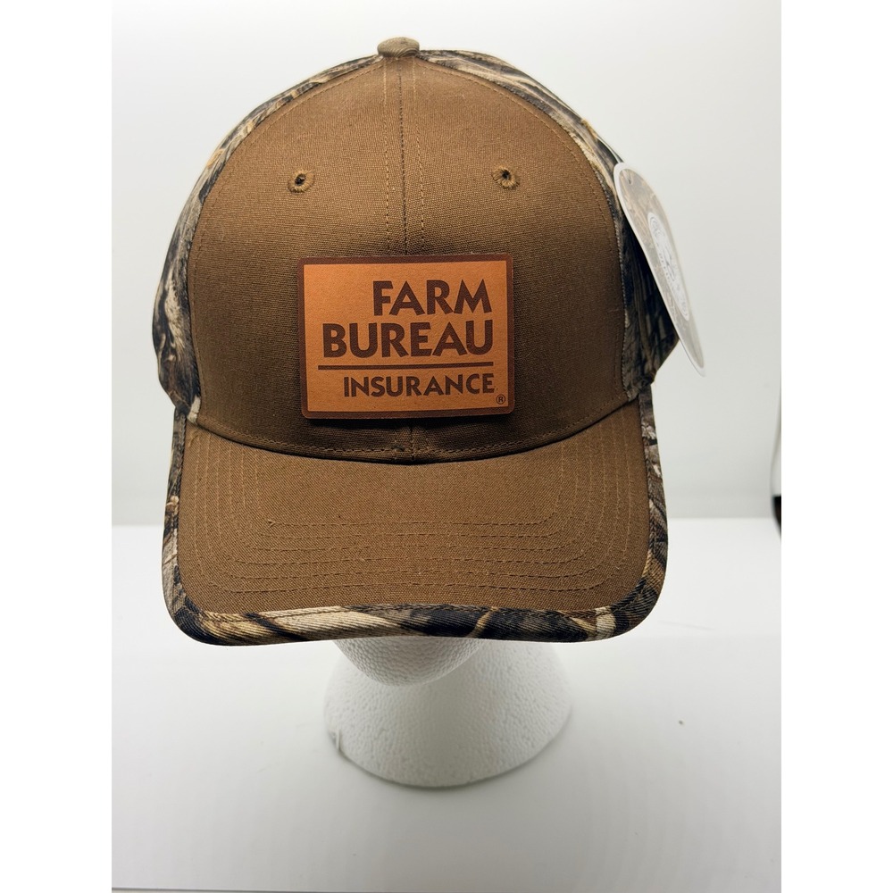 Richardson 844 Farm Bureau Insurance Realtree Camo Brown Patch Hat NWT